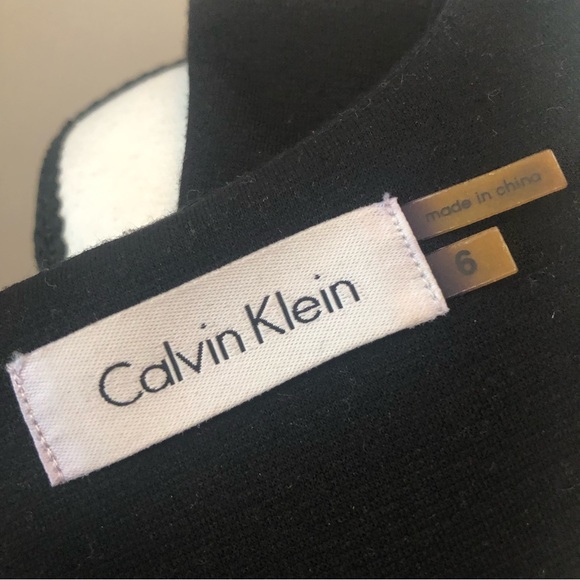 Calvin Klein Black Knit Cocktail Dress - Picture 6 of 9